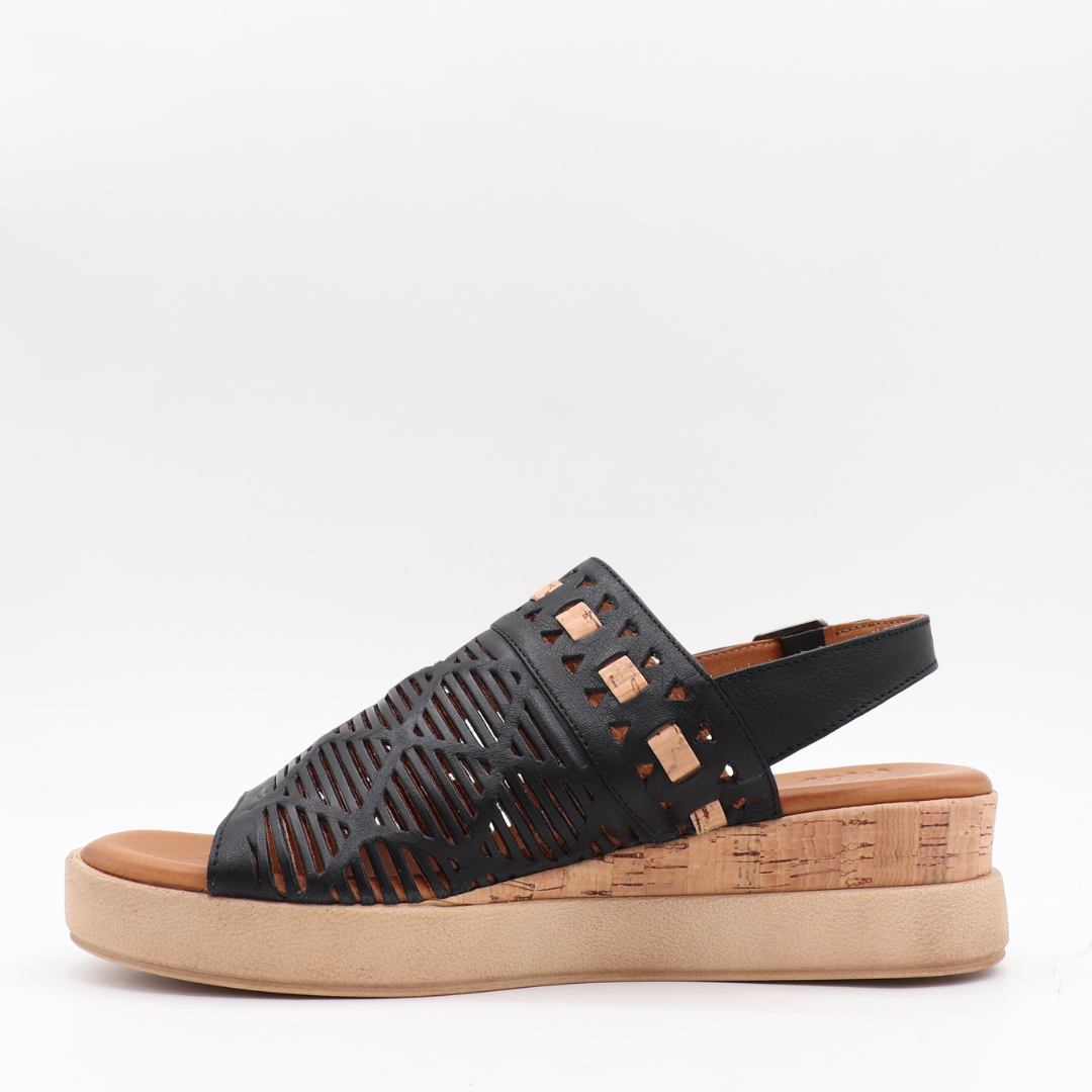 Edna Platform Sandal – Openwork Leather & Contemporary Style