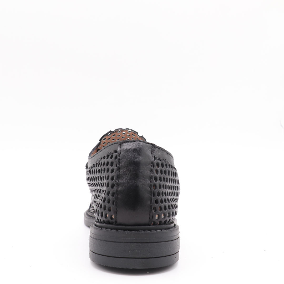 Amara - Perforated leather derby shoes