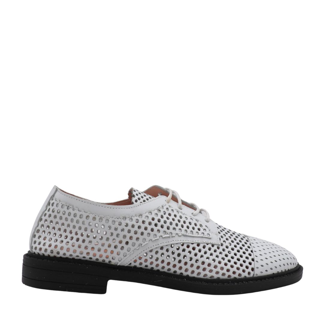 Amara - Derby en cuir perforé