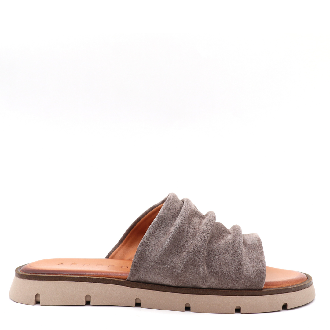 Cammy - La sandale slide plissé