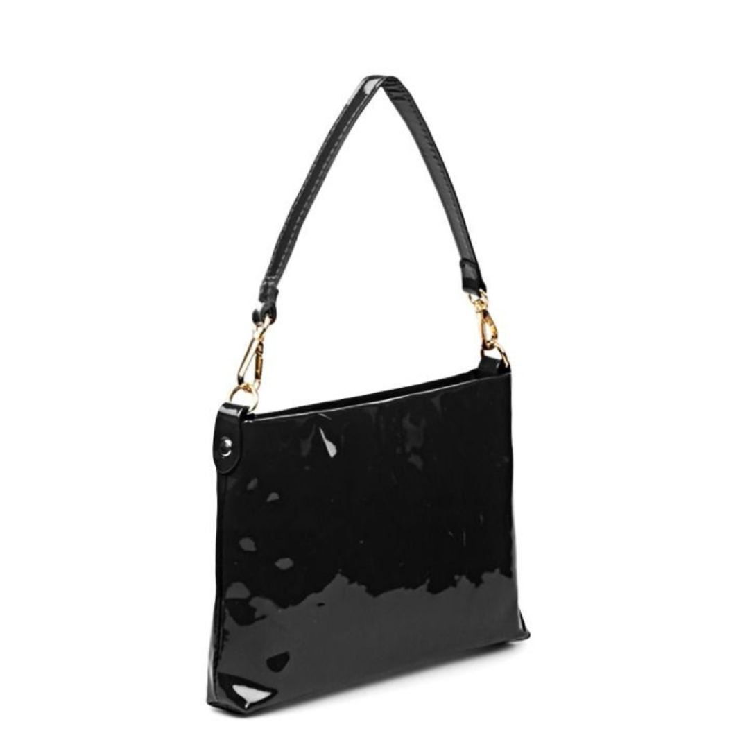 Petit sac Cipolla en cuir verni italien - Modèle 177813