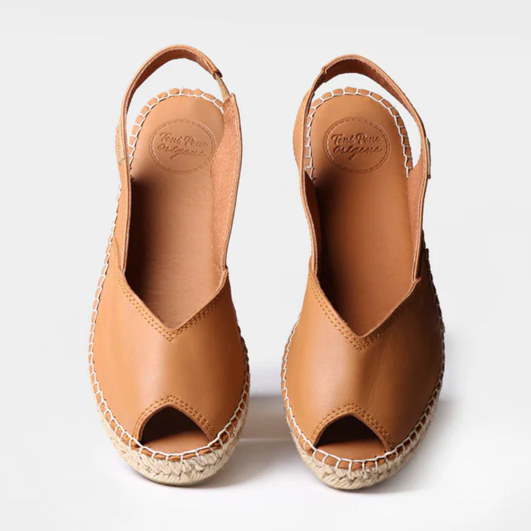 Bernia - The raffia wedge sandal