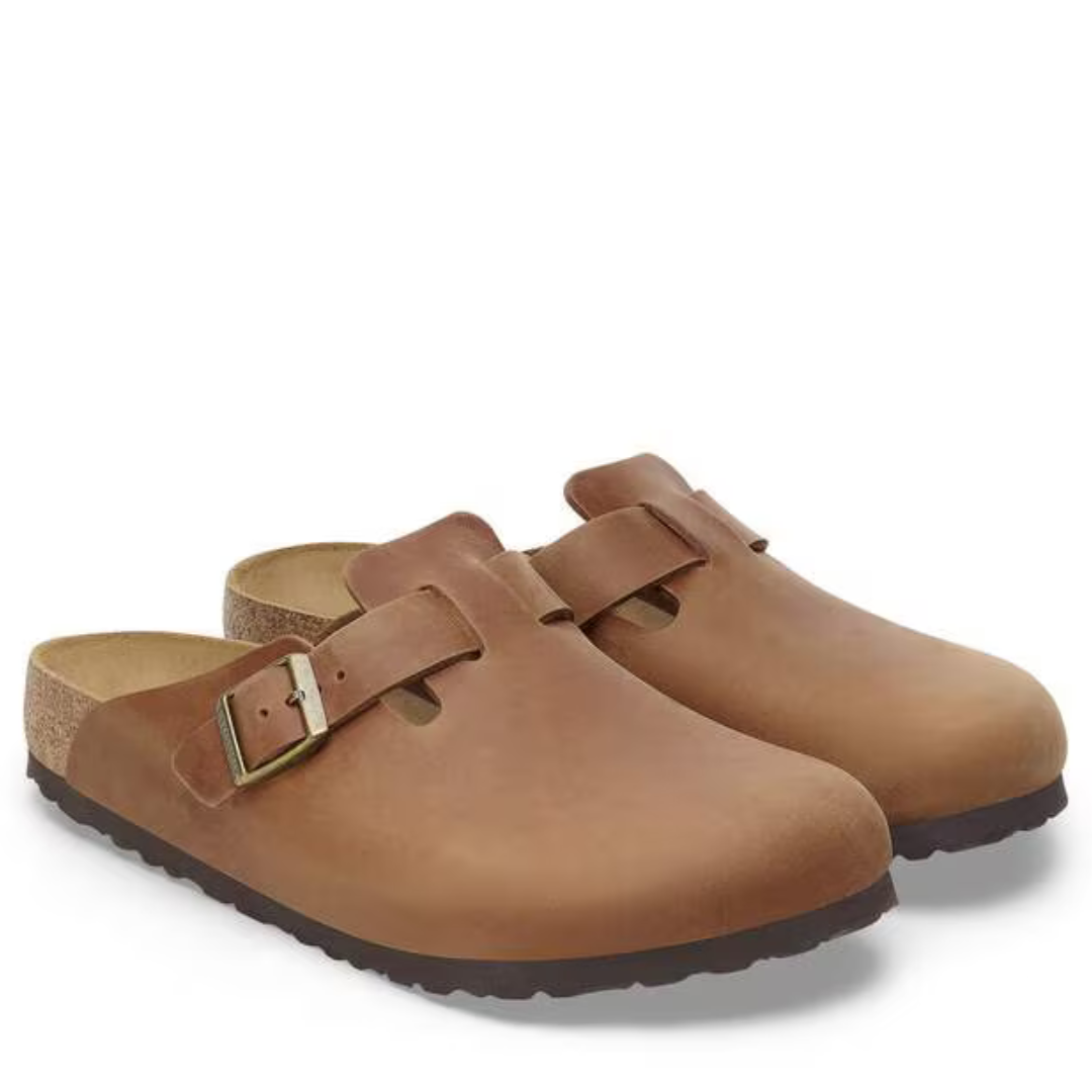 BOSTON - The oiled leather clog
