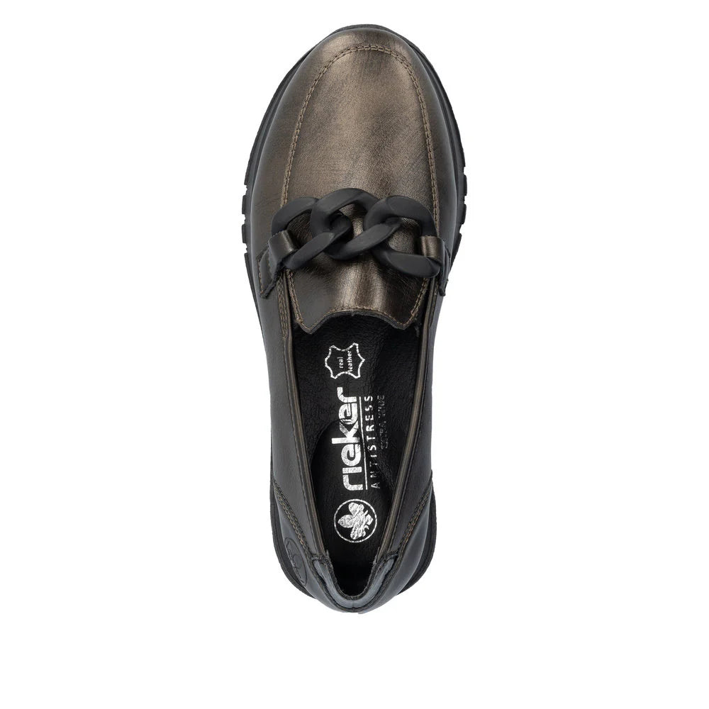 Rieker chain moccasin 49051-25