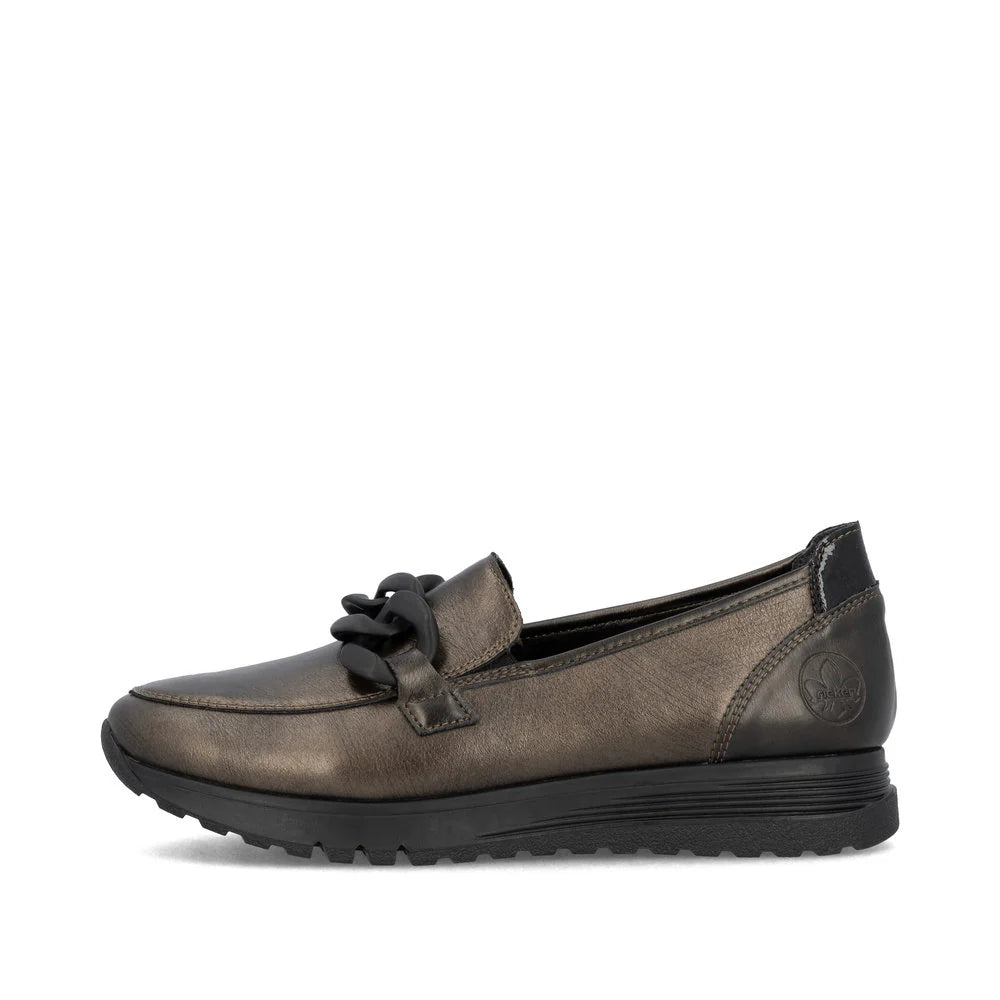 Rieker chain moccasin 49051-25