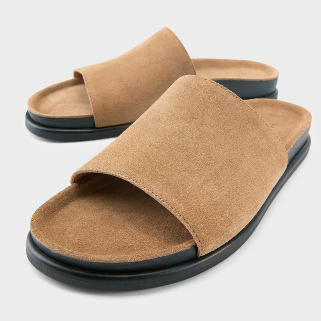 EFFIE - La sandale slide en suède
