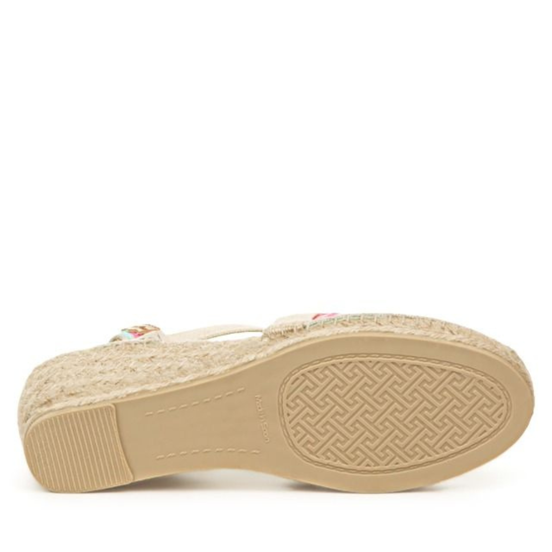 Montjoi - Embroidered wedge sandals