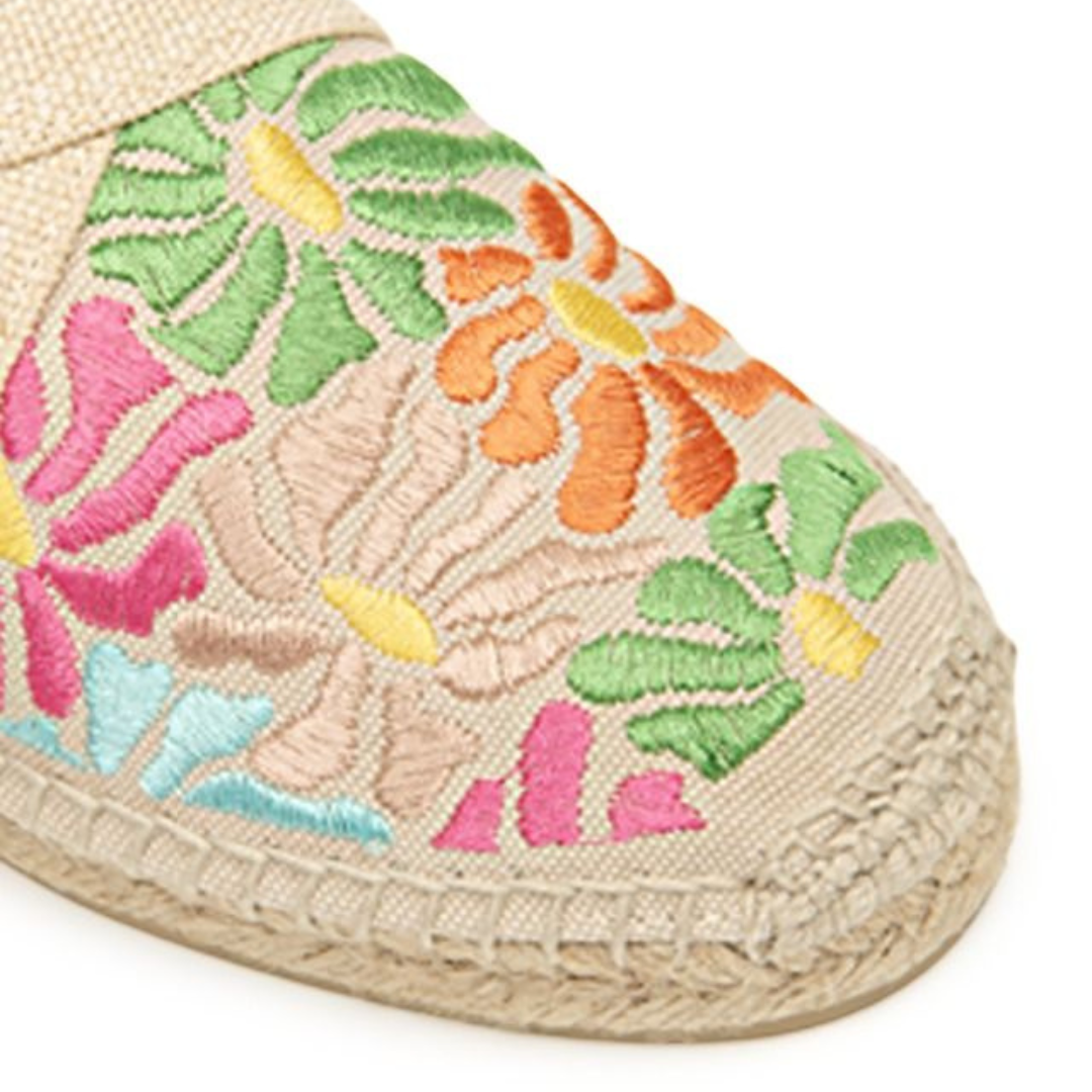 Montjoi - Embroidered wedge sandals