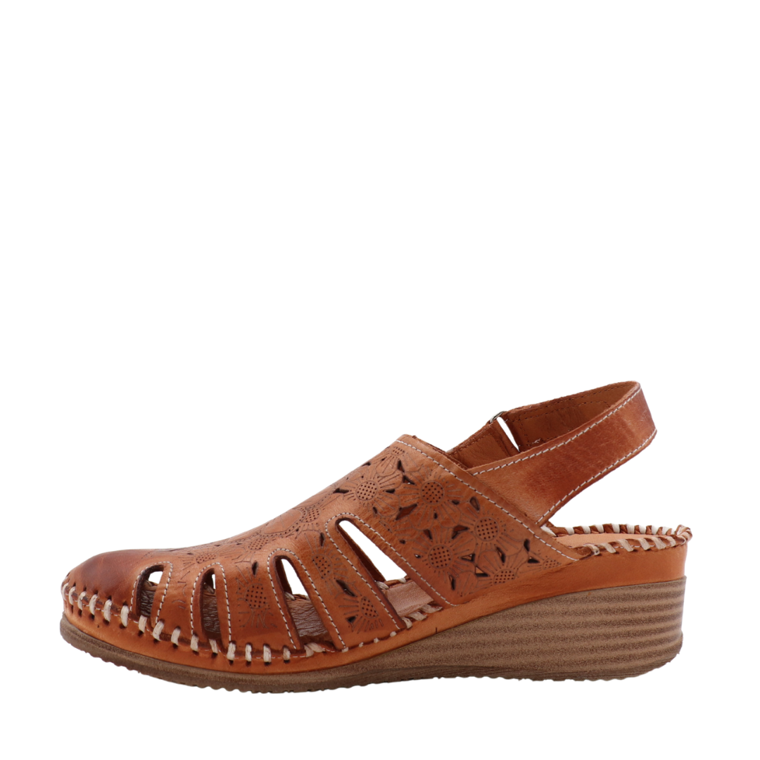 Chaussure Jill – Cuir Gravé & Perforé