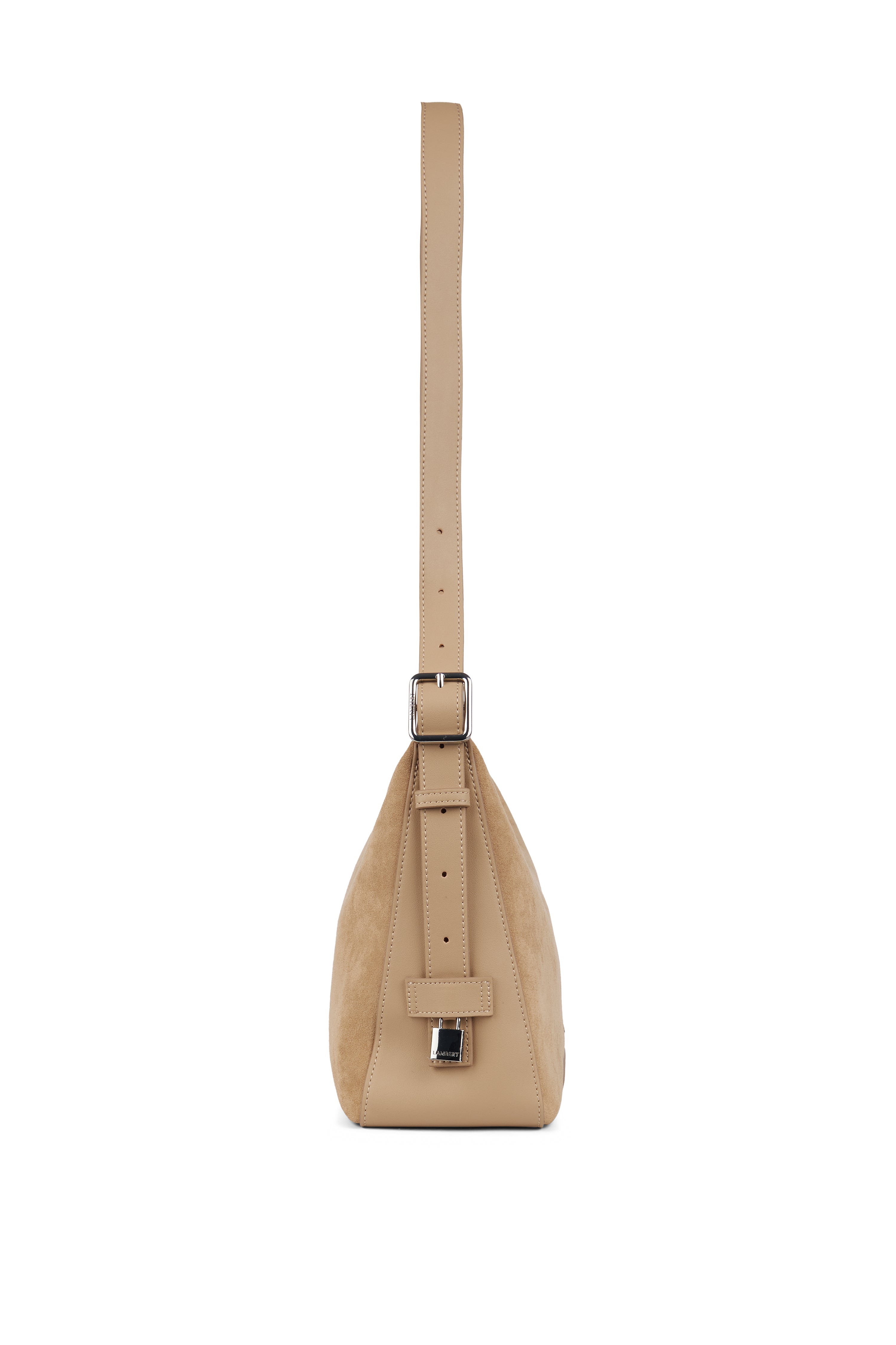 The Audrey - Beige vegan suede 2-in-1 handbag