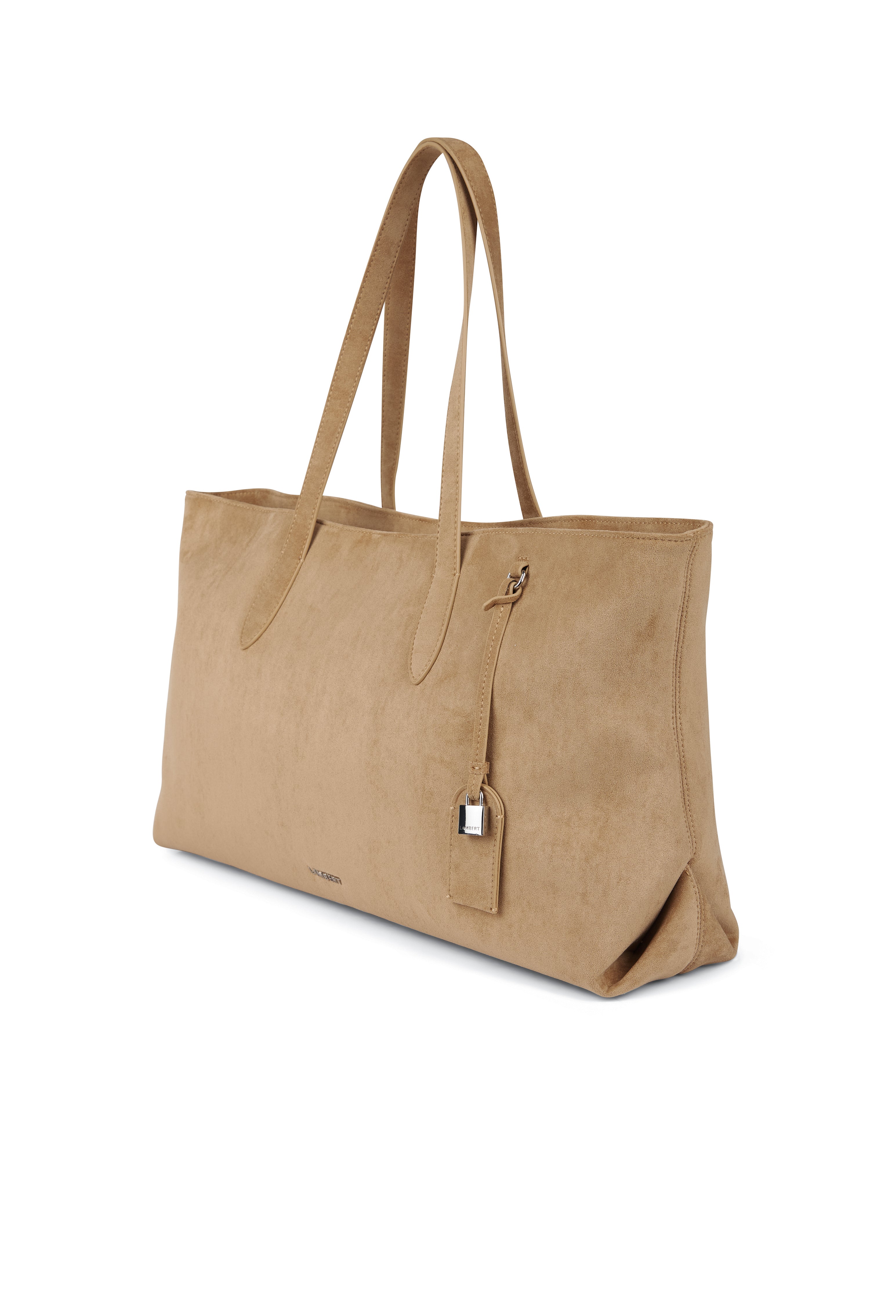 The Britney - Beige vegan suede tote bag